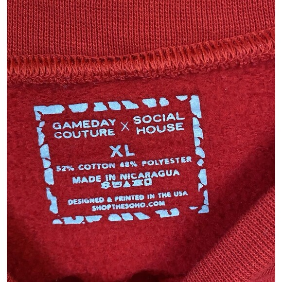 Wisconsin Badgers Bucky Logo Red Crewneck Sweatshirt XL Unisex NCAA Team - Picture 4 of 7